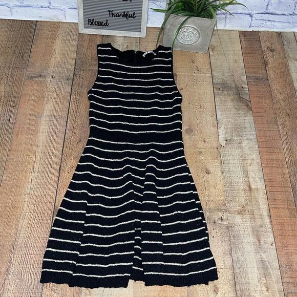 Alice + Olivia Monah Pinstripe Sweater Dress - Picture 7 of 14